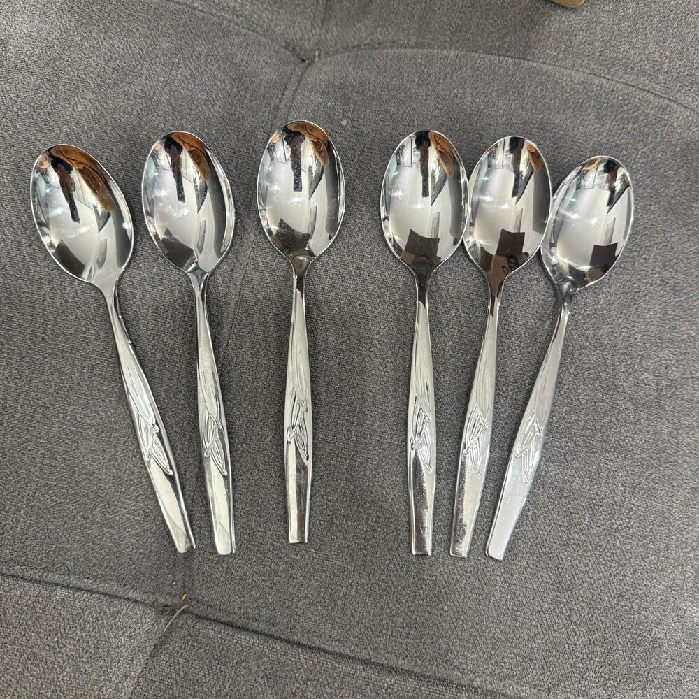 6x International INS208 Stainless inisco Glossy USA Silverware choice Flatware